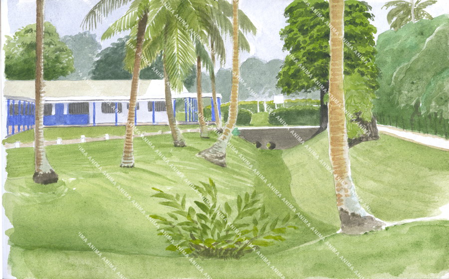 Sketch of the Luganville Maritime College, Vanuatu