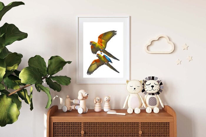Red-fronted Macaws-Print